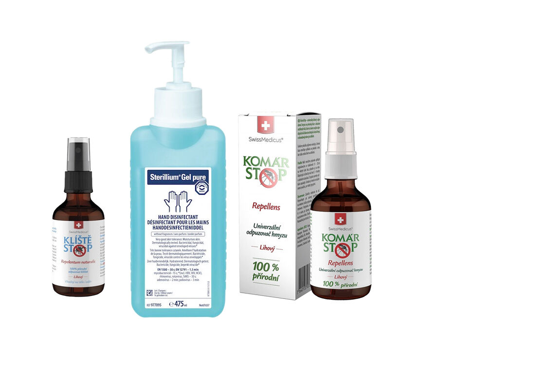 Přípravky pro dezinfekci, <br />odvšivení a repelenty